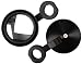 SSV Works Billet Aluminum 5" Convex Side Mirrors for 1.75" tubing - Black Anodized (PAIR)