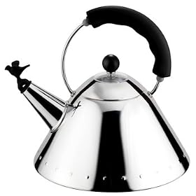 Alessi Stovetop Bird Kettle, Black