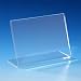 VITAdisplays� DIN A8 Preisaufsteller / Preisschild / Quer, Acryl, Transparent