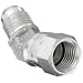 EATON Aeroquip 2070-6-6S 45 Degree Swivel Nut Elbow, JIC 37° End Types, Carbon Steel, 3/8 JIC(f) x 3/8 JIC(m) End Size, 3/8" Tube OD