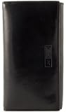 JMC Black Italian Leather Ladies Purse In Gift Box (Clip)