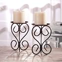 1 Pair Wrought Iron Spanish Mission Candle Holder
