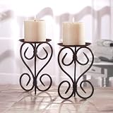 1 Pair Wrought Iron Spanish Mission Candle Holder