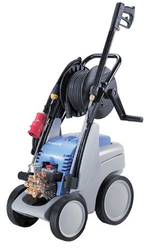 KranzleUSA K499 TST Cold Water Electric Industrial Pressure Washer with Auto On-Off, GFI and 50' Wire Braided Hose on Hose Reel, 2000 PSI, 1.9 GPM, 110V, 20A