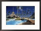 Barcelo Bavaro Palace, Punta Cana, Dominican Republic Framed Photographic Poster Print, 21x17