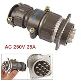 from sourcingmap Unshielded Type 12 Pins Aviation Circular Connector Plug P32K3Q