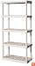 Sterilite 01558501 5-Shelf Shelving Unit, Platinum