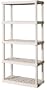 Sterilite 5-Shelf Shelving Unit - 73.25 x 36 x 18 Inches - Platinum