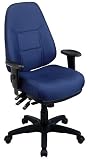Ergonomic Ratchet-Back Chair - Ocean Blue