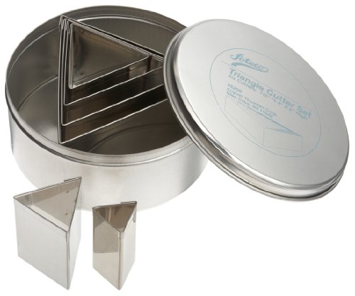 Cover image : Ateco 6 Piece Stainless Steel Triangle Cutter Set