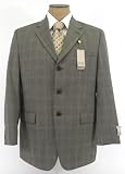 Joe Joseph Abboud Mens Single Breasted 3 Button Light Brown Wool Suit - Size 40R