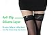 Women Lace Top Thigh High Stockings [2 Packs] with Anti Slip Silicone