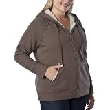 Women's Plus-Size Merona® Dirt Brown Sherpa Fleece Hoodie 4