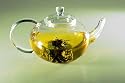 Sun's Tea 41oz Ultra Clear Heat Resistant Borosilicate Glass Teapot with Big Handle & Infuser (5-cup, 41oz) for Loose Tea and Display Tea (All Glass Made, No Plastic or Metal Parts)