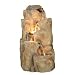 Four Level Natural Rock Finish Fiberglass Rock Pond