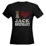 Lost I heart Jack Shephard Losttv Women's Dark T-Shirt by CafePress