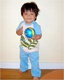 Positively Organic - Under the Sea Short Sleeve Tee & Retro Pants Outfit