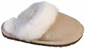 LAMO AUSTRALIA Genuine Sheepskin Womens Scuff Slippers Shoes Suede Genuine Sheepskin Shearling SAND