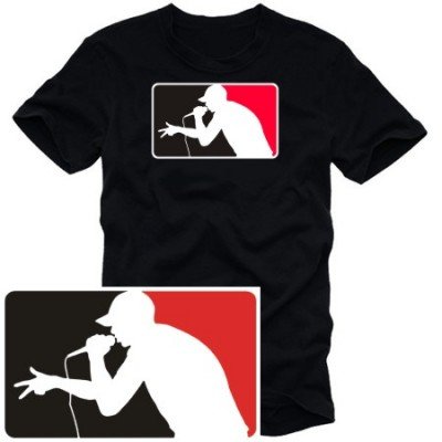 Coole Fun T-Shirts exclusive MC prime t-shirt Druck, rot/schwarz, Grösse: XL