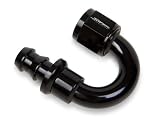 Sniper 12701083 Black -8AN 180 Degrees Push-On Hose End