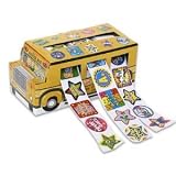 Set of 540 Motivation Stickers - Schoolbus-Shaped Box