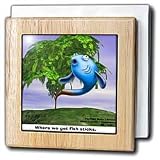 Origin Of Fish Sticks - 6 Inch Tile Napkin Holder