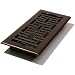 Decor Grates AJH410-RB Oriental Floor Register, Rubbed Bronze, 4-Inch by 10-Inch