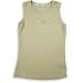 Monkey Wear - Girls Decorative Ribbed Tank, Ecru