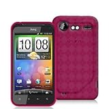Hot Pink TPU Candy Rubber Flexi Skin Case Cover for HTC Droid Incredible 2  ....