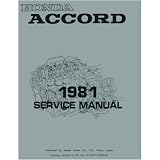 1981 HONDA ACCORD Shop Service Repair Manual Book by Honda