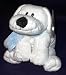 TY Pluffies - WINTERY the White Dog (Barnes & Noble Exclusive)