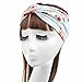 HP95(TM) Fashion Women Flower Printed Spring Twist Hair Band Turban Headband (A)