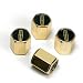 Lincoln Gold Logo on Gold Color Tire Stem Valve Caps