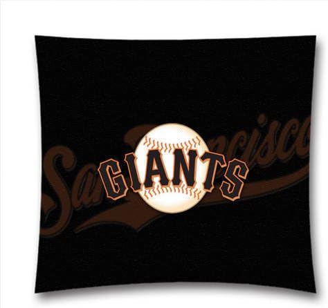 Simple Style Soft Cotton Linen MLB Throw Pillow Case San Francisco Giants for iPad Decor Cushion Covers Square 18x18 Inch 45x45cm