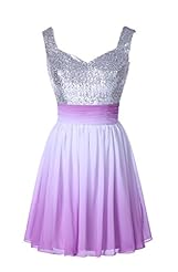Short Chiffon Sequined Homecoming Dress/Prom Dress/Party Dress 