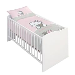 CTI 039292 Baby-Bettw�sche Hello Kitty Teddy / Linon / 100 x 135 + 40 x 60 cm