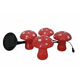 Smart Solar/Smart Solar 3751MRM4 Chameleon Toadstools Solar Light Set. 4 pack. Color Changing
