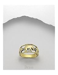 Elephant Ring In Brass