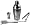 mumbi Cocktail MIXER Bar Set im geb&uuml;rsteten Edelstahl Design / 5 teilig: Shaker, Sieb, Messbecher, L&ouml;ffel, Zange