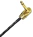 2 Units - Mogami 2524 - 18 Inch - Guitar Bass Effects Instrument, Patch Cable with Premium Gold Plated ¼ Inch (6.35mm) Low-Profile, Right Angled Pancake type Connectors