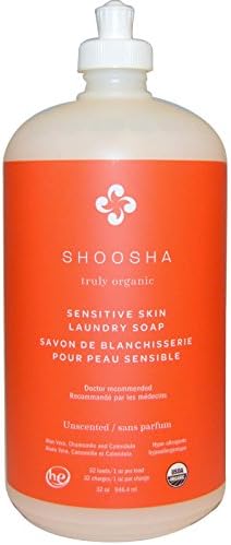 Shoosha, Organic, Sensitive Skin Laundry Soap, Unscented, 32 oz (946.4 ml)