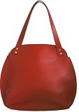 Leather shoulder bag, red , 'Izzy medium'