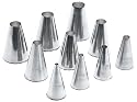 Ateco 10-Piece Plain Pastry Tip Set in Tube