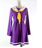 Koveinc No Game No Life Shiro Cosplay Costume-Female-X-Large
