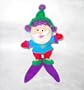 Santa Claus on Skiing Vacation 9.5" - Plush Stuffed Christmas Holiday Toy