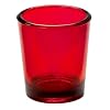 Biedermann & Sons 12 Glass Votive Candle Holders In Red