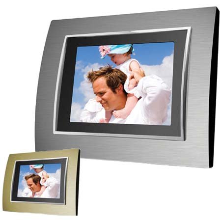Childrens Toyshop  Photo : Coby DP-767 7-Inch Widescreen Digital Photo Frame with Multimedia Player (Includes 2 Metal Frames)