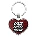 Cabin Sweet Cabin Red Plaid Heart Love Metal Keychain Key Chain Ring