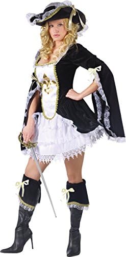 Morris Costumes Midnight Musketeer Adlt 10-14