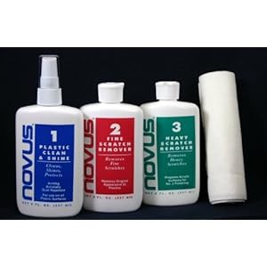 Novus 8 oz Polish Kit, Plastic Cleaner, Polish & Scratch Remover